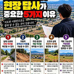 토지 투자나 개발 시 현장 답사가 중요한 5가지 이유 썸네일