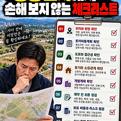 평생 토지에서 손해 보지 않는 체크리스트 썸네일