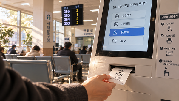 오늘 357번째 사람이 기다렸다
