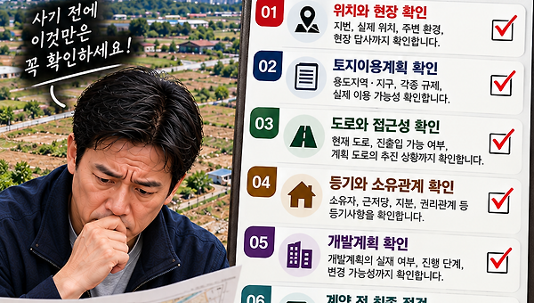평생 토지에서 손해 보지 않는 체크리스트