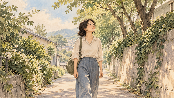 화면을 내려놓은 자리