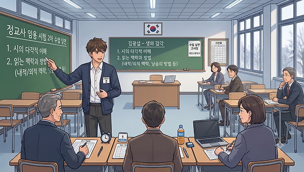 수업 실연과 면접