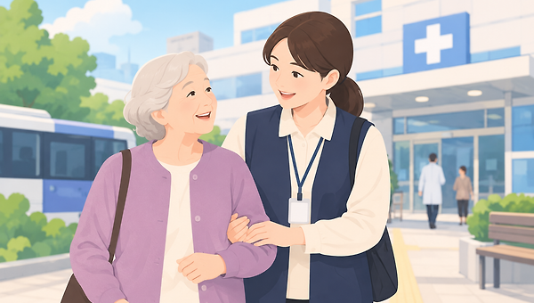병원에 함께 가 줄 사람이 필요한 순간
