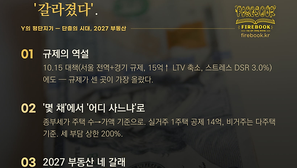 두 개의 부동산이 갈라선다 - 김학렬 (세제, 공급)