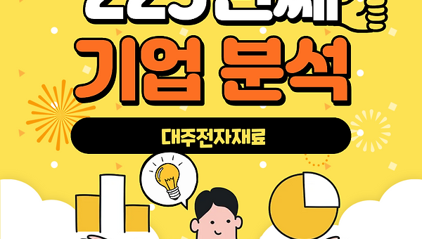 223번째 기업분석 - 대주전자재료