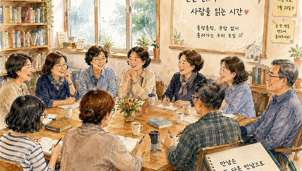 글도 읽고 사람도 읽는 시간