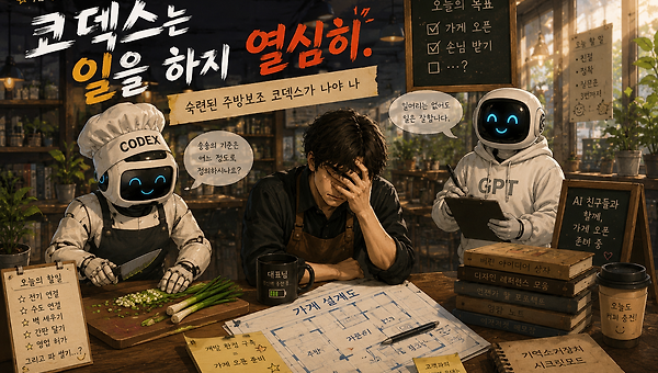코덱스는 일을 하지 열심히.