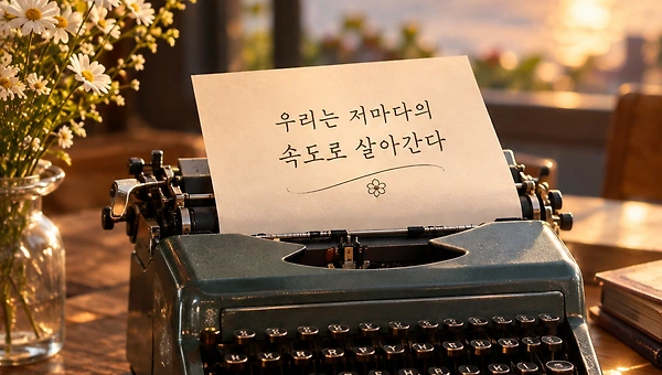 우리는 저마다의 속도로 살아간다